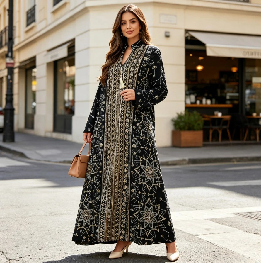Eid Women Embroidery Party Dresses Muslim Vestidos Tassel Dress Abaya Jalabiya Kaftan Ramadan Dubai Morocco Long Robe 2026
Eid Women Embroidery Party Dresses Muslim Vestidos Tassel Dress Abaya Jalabiya Kaftan Ramadan Dubai Morocco Long Robe 2026