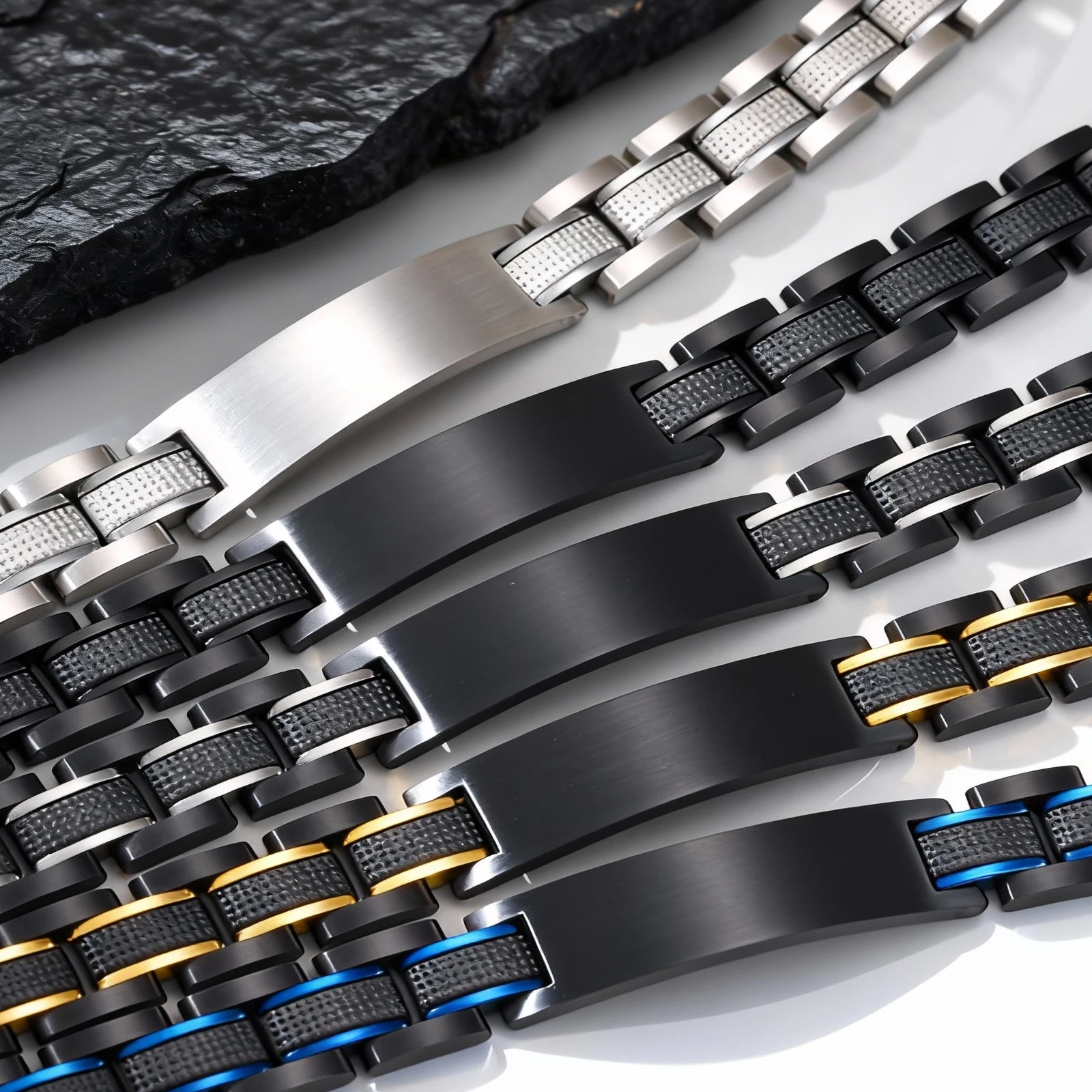 Custom Luxury DAD Husband Bracelet,Personalized Stainless Steel Chunky Watch Band Bracelet,Birthday Father Gift for Men
Custom Luxury DAD Husband Bracelet,Personalized Stainless Steel Chunky Watch Band Bracelet,Birthday Father Gift for Men