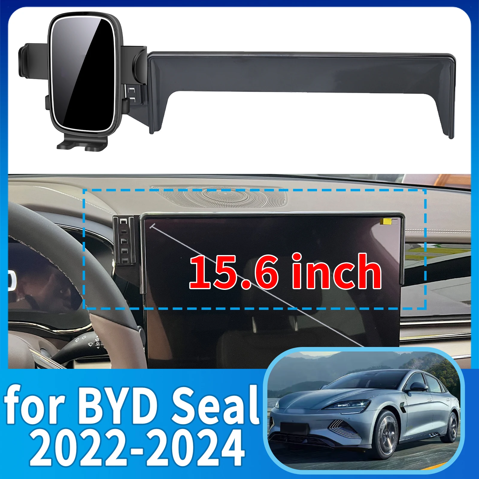 fit for BYD Seal 2022 2023 2024 15.6inch Phone Holder, Dashboard Screen Mount Bracket Easy Installation Car accessoires
fit for BYD Seal 2022 2023 2024 15.6inch Phone Holder, Dashboard Screen Mount Bracket Easy Installation Car accessoires