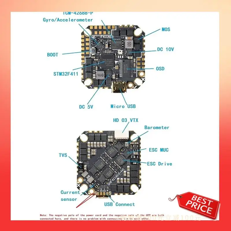 ABNR GHF411 AIO-HD 40A F411 ICM42688P Контроллер полета BLHELIS 40A 4In1 ESC 3-6S Forfpv Зубочистка Канальные дроны DIY Запчасти
ABNR GHF411 AIO-HD 40A F411 ICM42688P Контроллер полета BLHELIS 40A 4In1 ESC 3-6S Forfpv Зубочистка Канальные дроны DIY Запчасти
