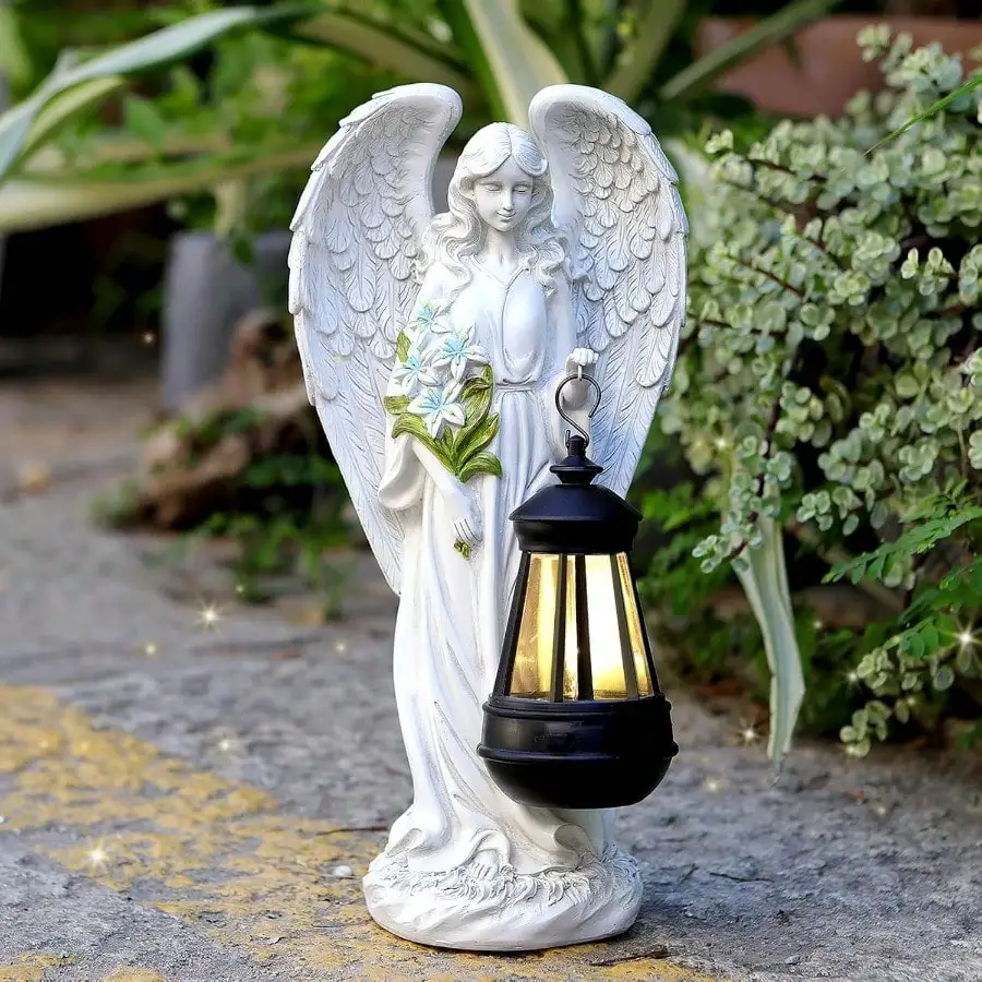 Solar Angel Outdoor Garden Decor Statues 13.2 Inches Solar Outdoor Sculptures For Outside Yard Art Patio Balcony Front Lawn Ornaments Gifts For Mom Grandma Women
Solar Angel Outdoor Garden Decor Statues 13.2 Inches Solar Outdoor Sculptures For Outside Yard Art Patio Balcony Front Lawn Ornaments Gifts For Mom Grandma Women