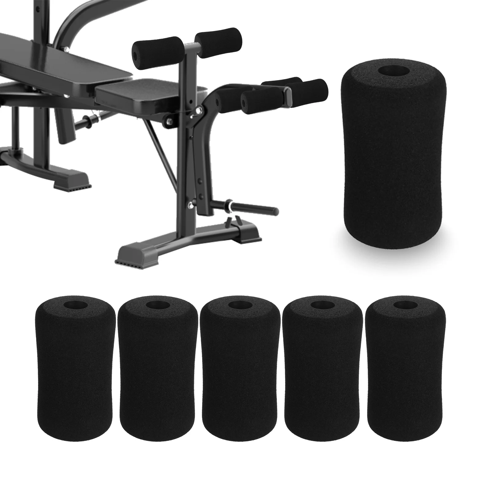 6pcs Foot Rollers Replacement Gym Exercise Equipment Tube Covers For Weight Bench Machine Adjustable Situp Board Home Workout
6pcs Foot Rollers Replacement Gym Exercise Equipment Tube Covers For Weight Bench Machine Adjustable Situp Board Home Workout
