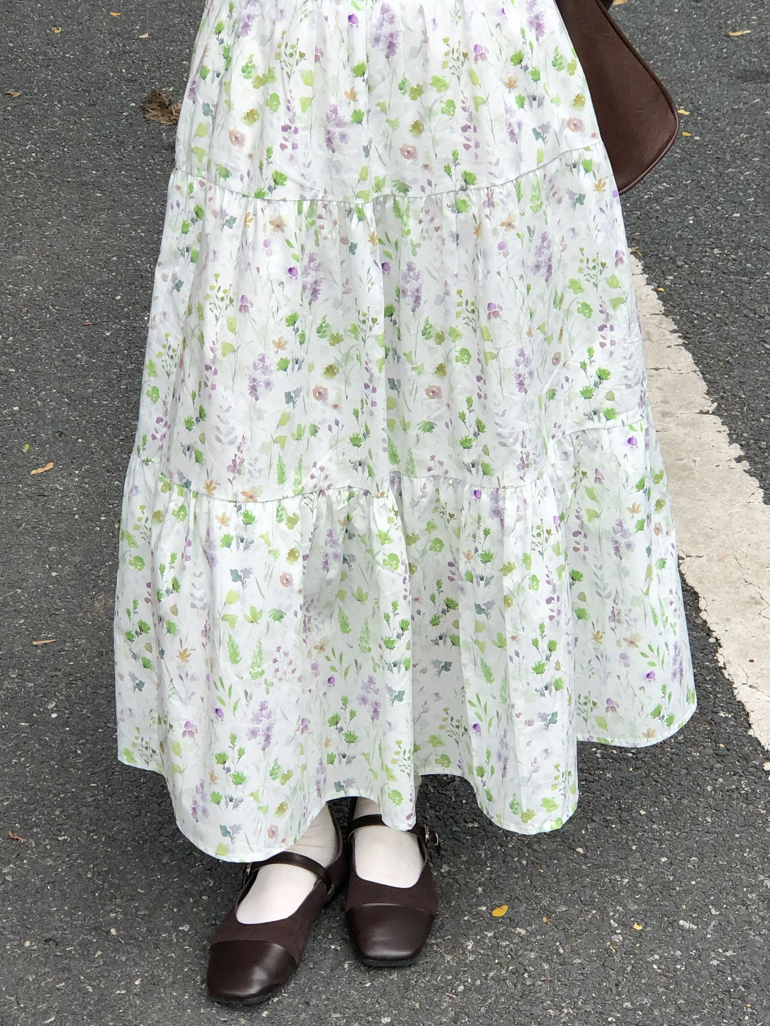 High Waist Floral Print Watercolor Half Skirt Women's Spring Summer Versatile A-Line Long Skirt with Pleats Standard Fit Elas...
High Waist Floral Print Watercolor Half Skirt Women's Spring Summer Versatile A-Line Long Skirt with Pleats Standard Fit Elas...