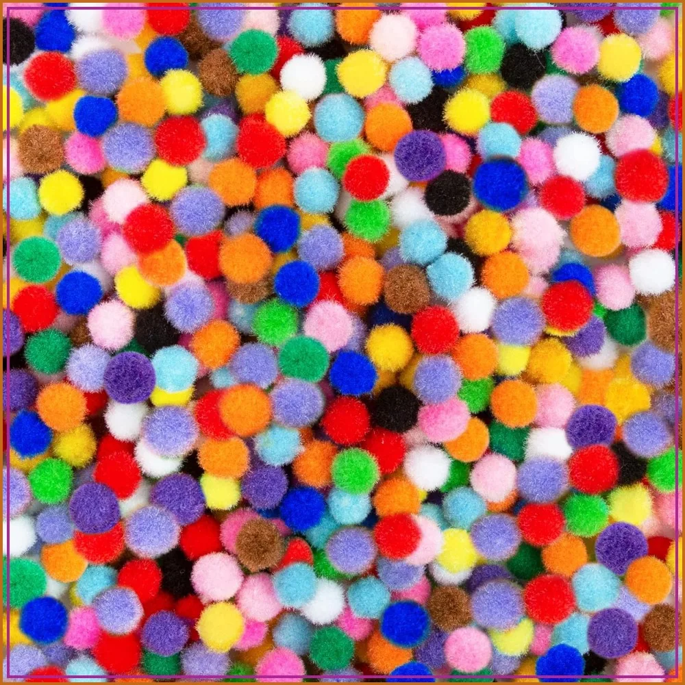 2000 Pcs 1cm Assorted Pompoms Multicolor Arts and Crafts Fuzzy Pom Poms for DIY Creative Decorations
2000 Pcs 1cm Assorted Pompoms Multicolor Arts and Crafts Fuzzy Pom Poms for DIY Creative Decorations