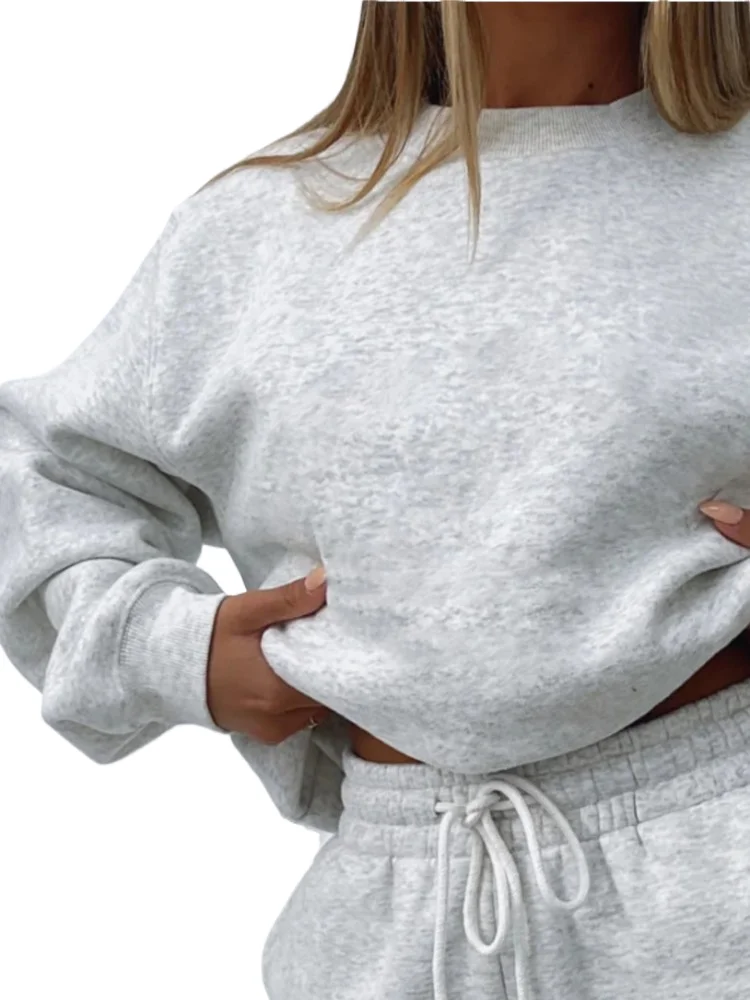 Autumn Spring Women Set Fashion Two Piece Set Casual Solid Color Long Sleeves T-shirt And Short Pantalones Set 2025 Streetwear 
Autumn Spring Women Set Fashion Two Piece Set Casual Solid Color Long Sleeves T-shirt And Short Pantalones Set 2025 Streetwear