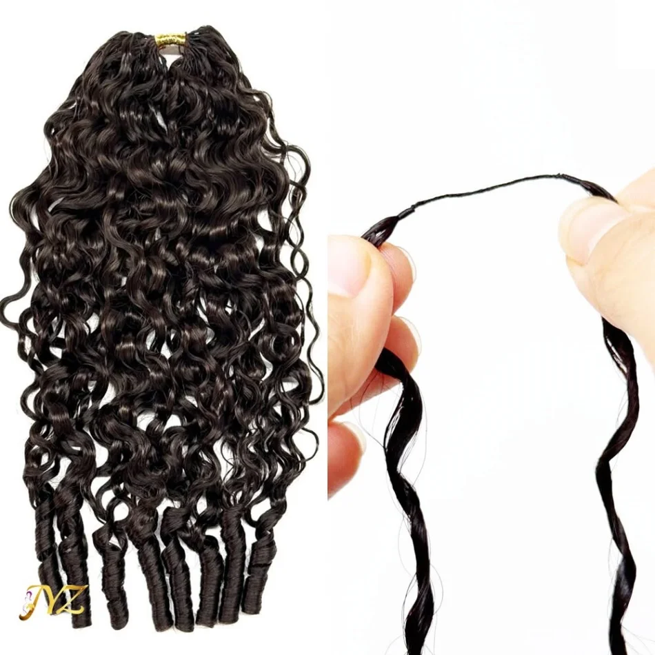 Burmese Curly Crochet Human Hair Knotless For Black Women Pre-Separated Crochet Feather Hair Extensions Curly Human Hair
Burmese Curly Crochet Human Hair Knotless For Black Women Pre-Separated Crochet Feather Hair Extensions Curly Human Hair