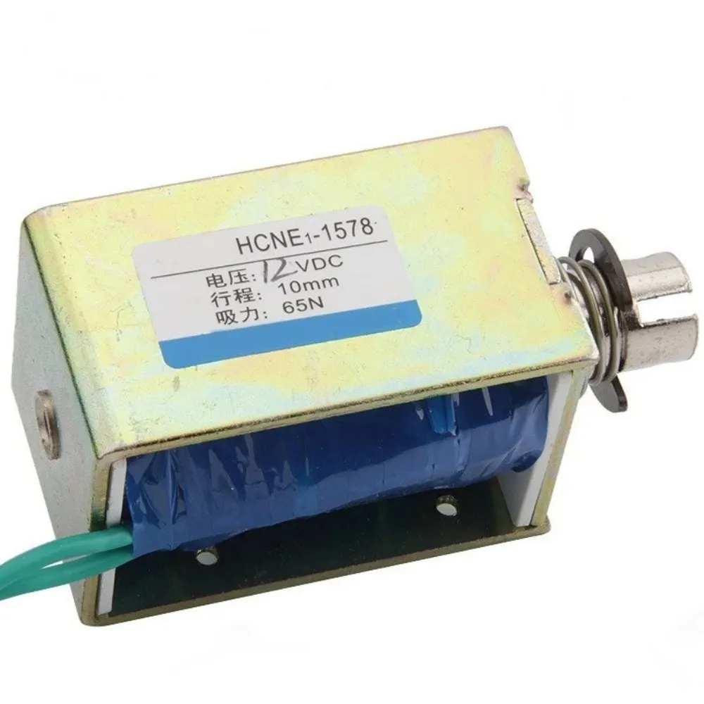 12 В/24 В постоянного тока, удерживающий/выпуск, ход 10 мм, сила 6,5 кг, электромагнитный электромагнитный привод HCNE1-1578
12 В/24 В постоянного тока, удерживающий/выпуск, ход 10 мм, сила 6,5 кг, электромагнитный электромагнитный привод HCNE1-1578