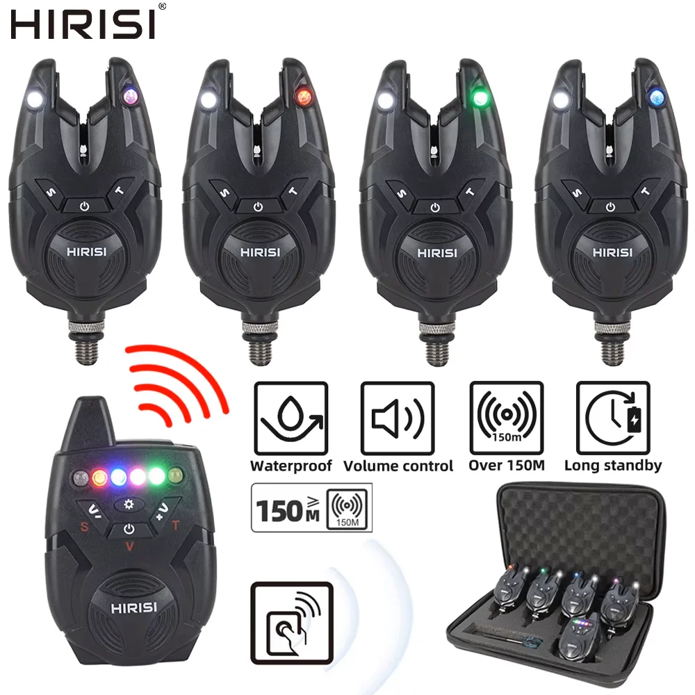 Hirisi S9 Carp Fishing Bite Alarm Set Waterproof LED Indicator Adjustable Volume/Tone/Sensitivity with Storage Case
Hirisi S9 Carp Fishing Bite Alarm Set Waterproof LED Indicator Adjustable Volume/Tone/Sensitivity with Storage Case