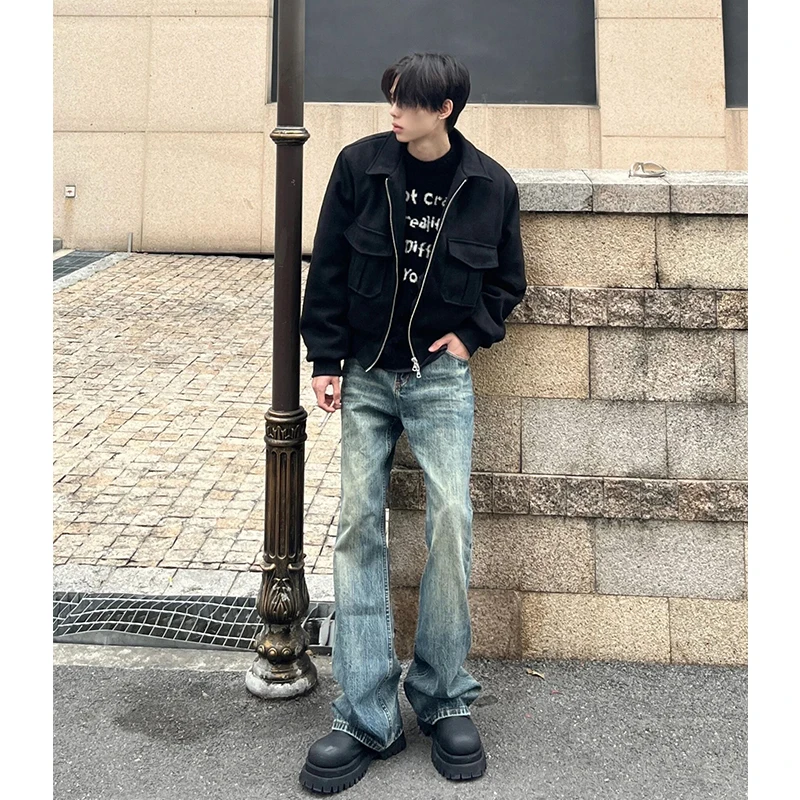 American Vibe Men's Summer High Waist Straight Leg Jeans CleanFit Retro Blue Denim Pants Trendy And Haome Bell Bot
American Vibe Men's Summer High Waist Straight Leg Jeans CleanFit Retro Blue Denim Pants Trendy And Haome Bell Bot