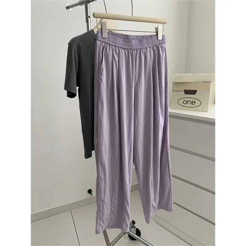 Women's Plus Size Summer Hot Sale Elegant Light Purple Comfortable Loose Slimming Pleated Process Harem Nine-Part Pants
Women's Plus Size Summer Hot Sale Elegant Light Purple Comfortable Loose Slimming Pleated Process Harem Nine-Part Pants