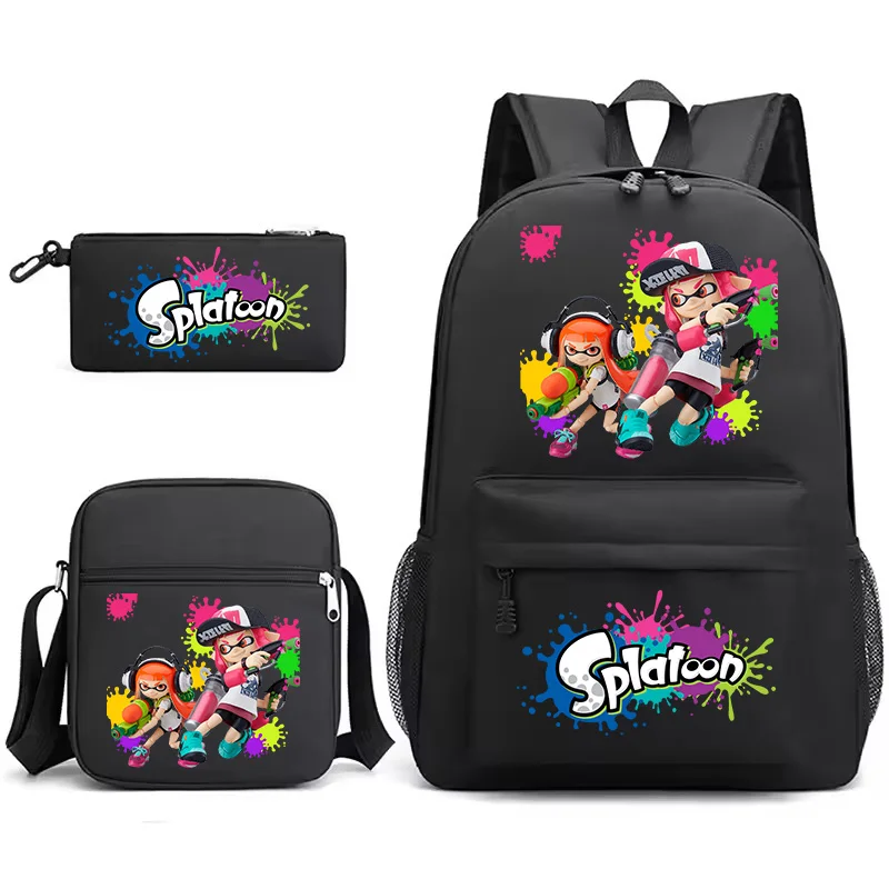 New Splatoon Printed School Backpack Lightweight Backpack for Boys Girls Funny Cartoon Bookbag Students School Bags 3pcs Mochila
New Splatoon Printed School Backpack Lightweight Backpack for Boys Girls Funny Cartoon Bookbag Students School Bags 3pcs Mochila