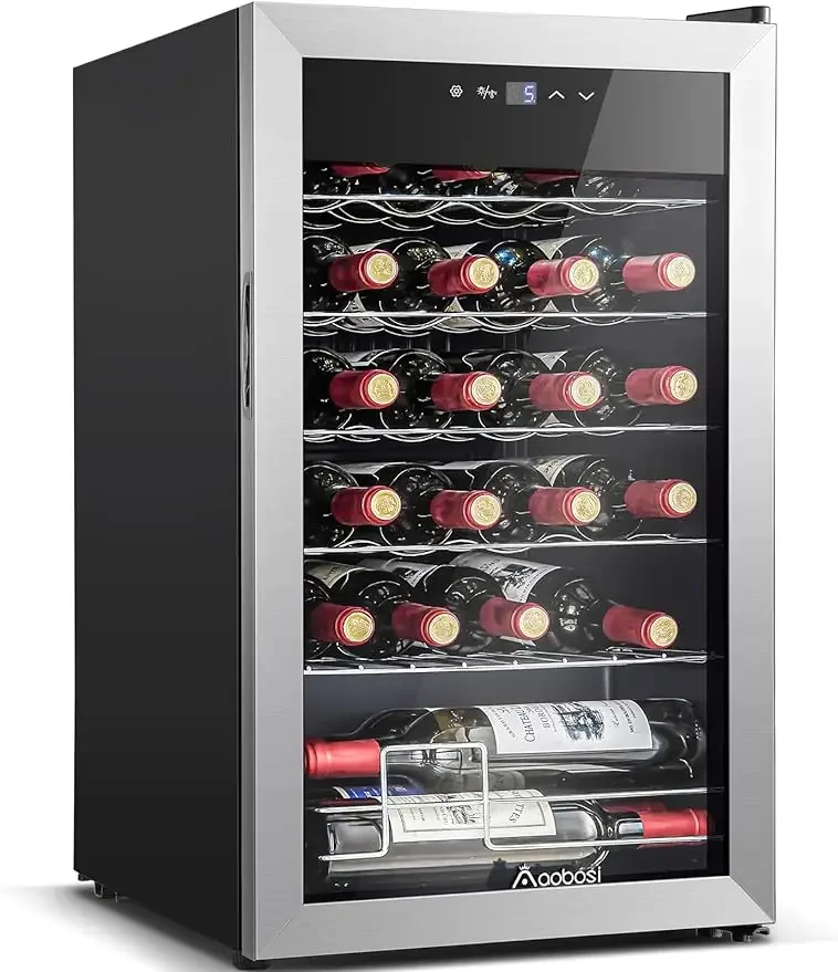 Stainless Steel Tempered Glass Door for Red, White or Champagne, Memory Function, Wine Fridge Freestanding and Built-in
Stainless Steel Tempered Glass Door for Red, White or Champagne, Memory Function, Wine Fridge Freestanding and Built-in