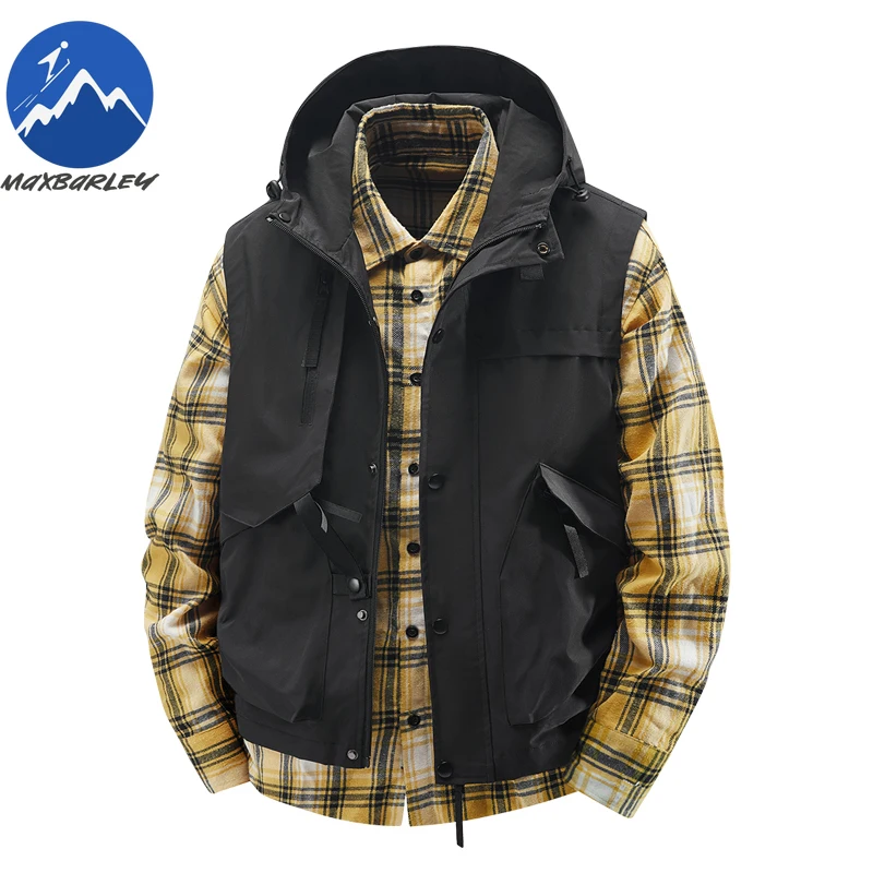 Maxbarley новые мужские жилеты-карго, модная рабочая спортивная куртка без рукавов, однотонное пальто, осень 2026, мужской охотничий жилет с карманами
Maxbarley новые мужские жилеты-карго, модная рабочая спортивная куртка без рукавов, однотонное пальто, осень 2026, мужской охотничий жилет с карманами