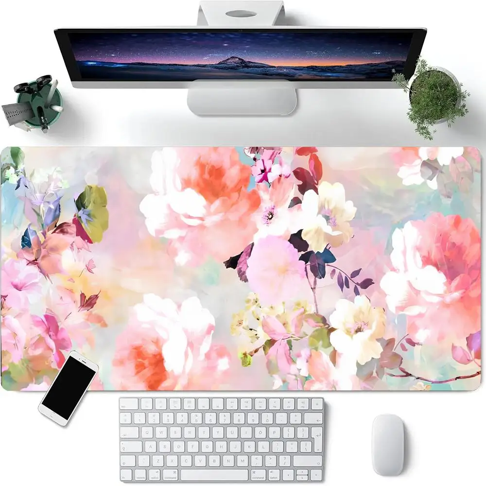 Colorful Flower Large Mouse Pad Rubber Base Anti-slip PC Desk Accessories Mousepad for Offices and Gamer Keyboard Mats Decor Mat
Colorful Flower Large Mouse Pad Rubber Base Anti-slip PC Desk Accessories Mousepad for Offices and Gamer Keyboard Mats Decor Mat