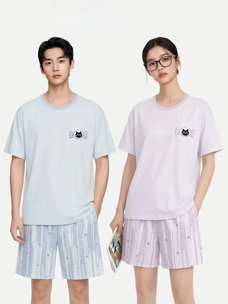 Couple's Summer Sleepwear Short Sleeve Modal Cotton Home Clothes Men's Loose Fit Comfortable Breathable Moisture Wicking
Couple's Summer Sleepwear Short Sleeve Modal Cotton Home Clothes Men's Loose Fit Comfortable Breathable Moisture Wicking