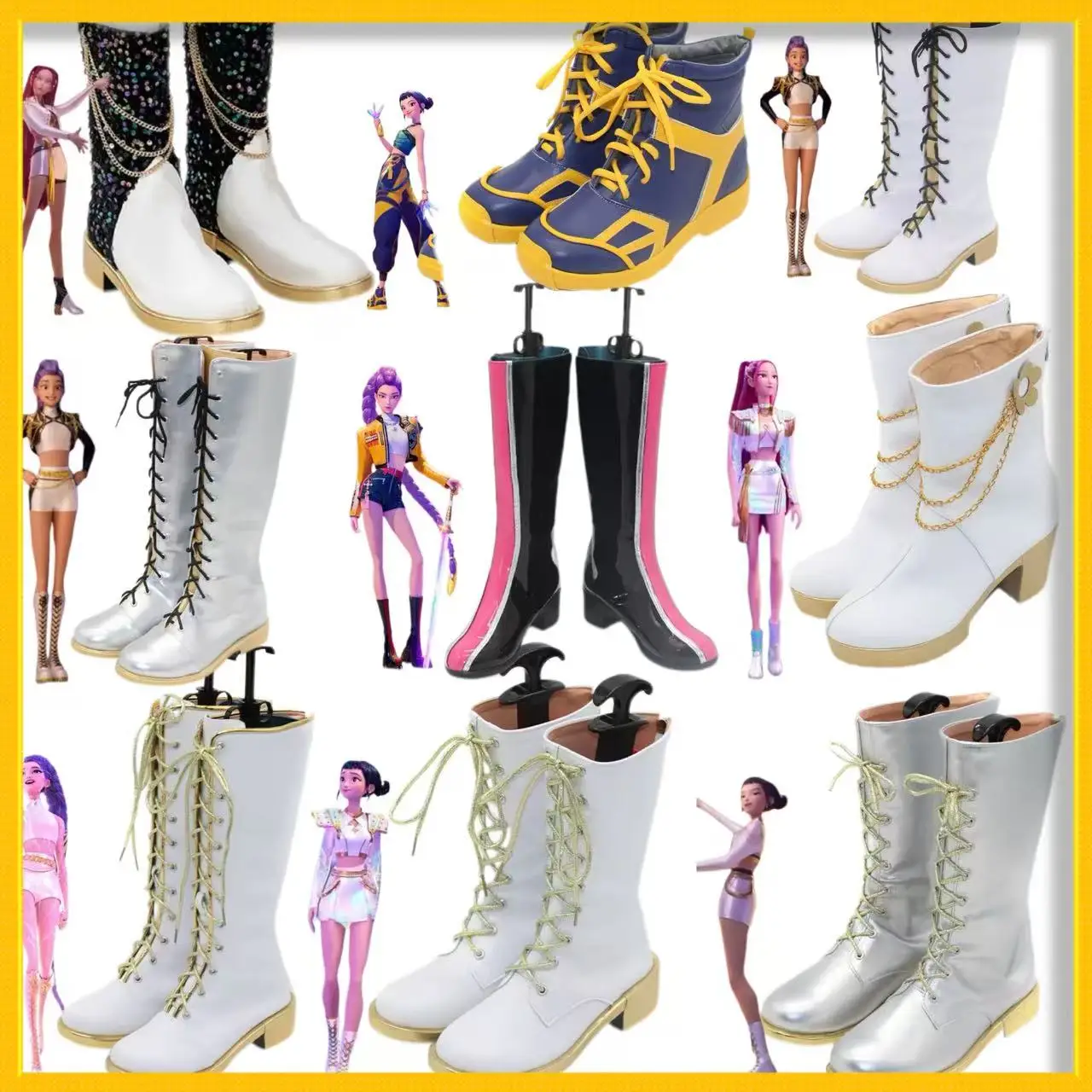 Rumi Shoes Cosplay Boots Shoes Kpop demon Mira Zoey Long Boots Halloween Carnival Party
Rumi Shoes Cosplay Boots Shoes Kpop demon Mira Zoey Long Boots Halloween Carnival Party