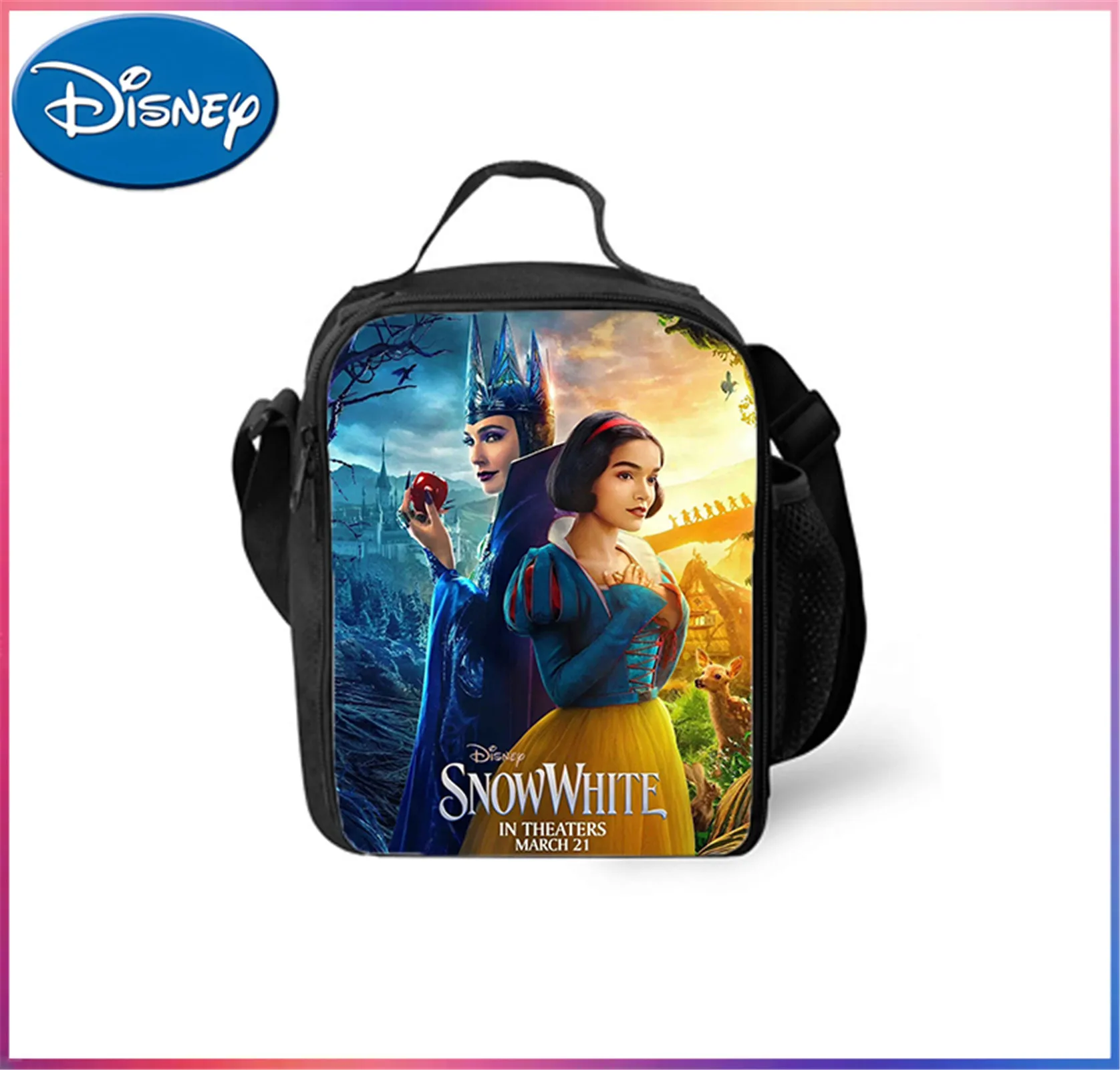 Fashion Snow White Classic Student Thermal Bag-Reusable Durable Lunch Box-Cartoon Cute Lunch Tote for Unisex Children
Fashion Snow White Classic Student Thermal Bag-Reusable Durable Lunch Box-Cartoon Cute Lunch Tote for Unisex Children