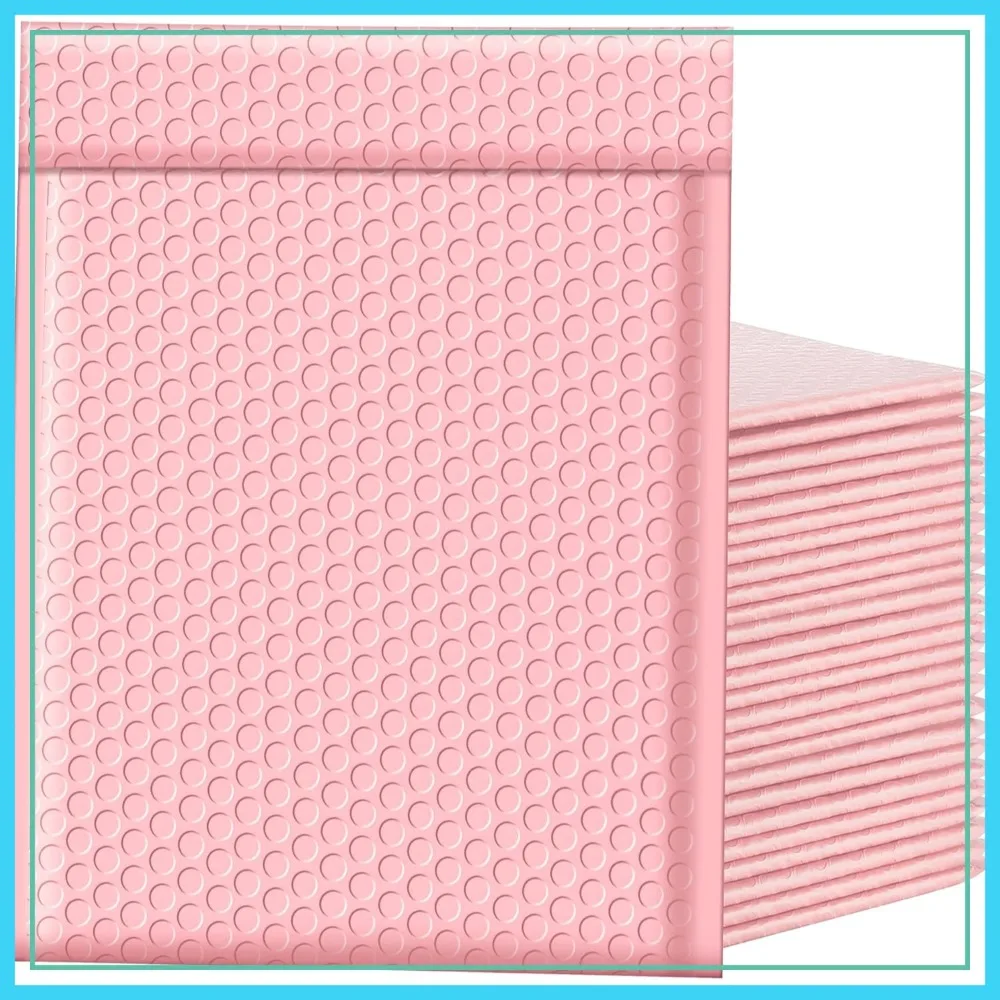 8.5x12 Inch Bubble Mailers 25 Pack Light Pink, Self Seal Padded Envelopes for Small Business, Opaque Matte Shipping Bags
8.5x12 Inch Bubble Mailers 25 Pack Light Pink, Self Seal Padded Envelopes for Small Business, Opaque Matte Shipping Bags