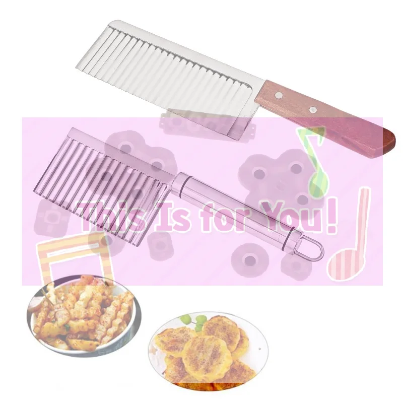 【MA】Stainless Steel Crinkle Cut Potato Slicer Wavy Blade Cutter Potato Chopper For Vegetable Chip Making Kitchen Cooking Tool
【MA】Stainless Steel Crinkle Cut Potato Slicer Wavy Blade Cutter Potato Chopper For Vegetable Chip Making Kitchen Cooking Tool