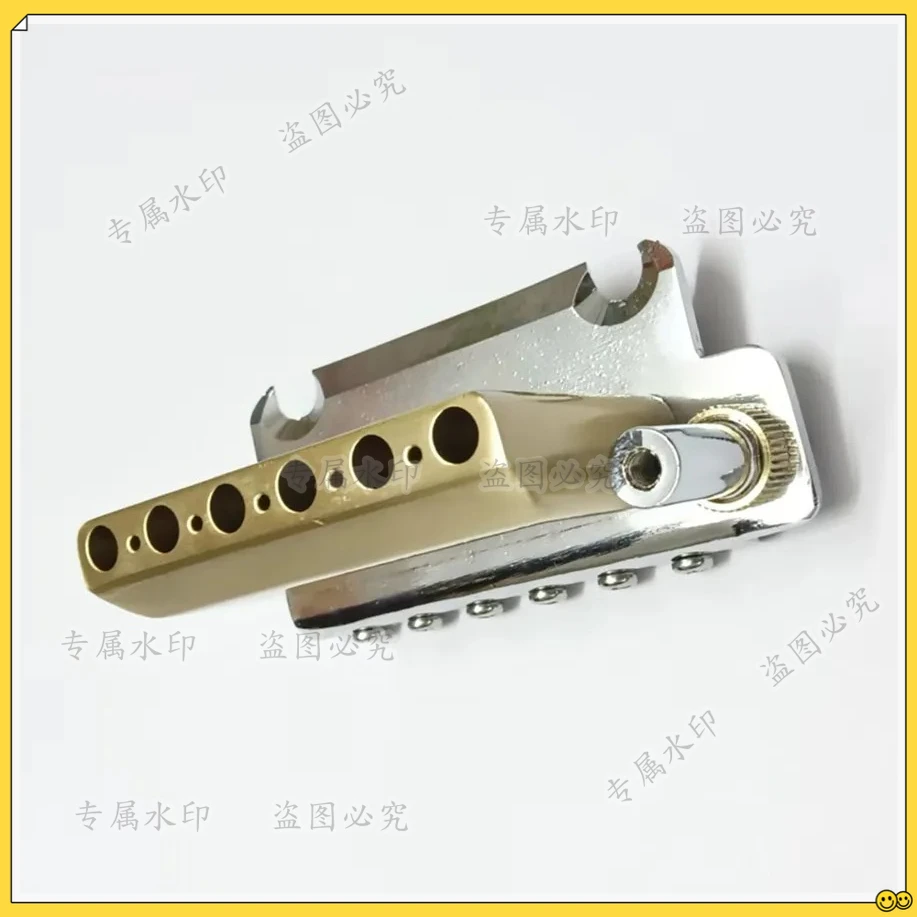 Tremolo Brass Left-handed Block 2-Pivot Bridge 54mm(10.8mmx5) Guitar Bridge
Tremolo Brass Left-handed Block 2-Pivot Bridge 54mm(10.8mmx5) Guitar Bridge