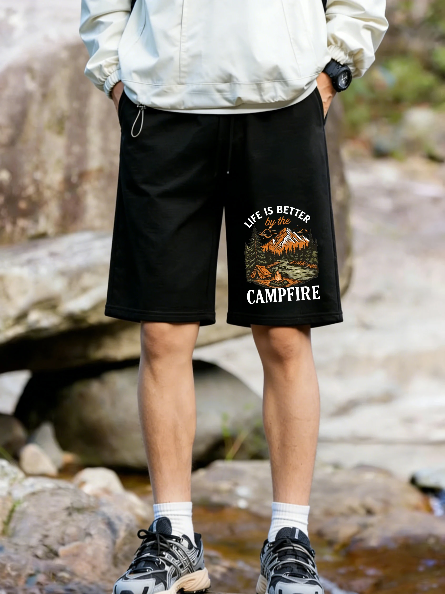 Life Is Better By The Campfire Printing Pants Mens Sporty Pocket Wide Shorts Basics High Waisted Shorts Summer Oversized Clothes
Life Is Better By The Campfire Printing Pants Mens Sporty Pocket Wide Shorts Basics High Waisted Shorts Summer Oversized Clothes