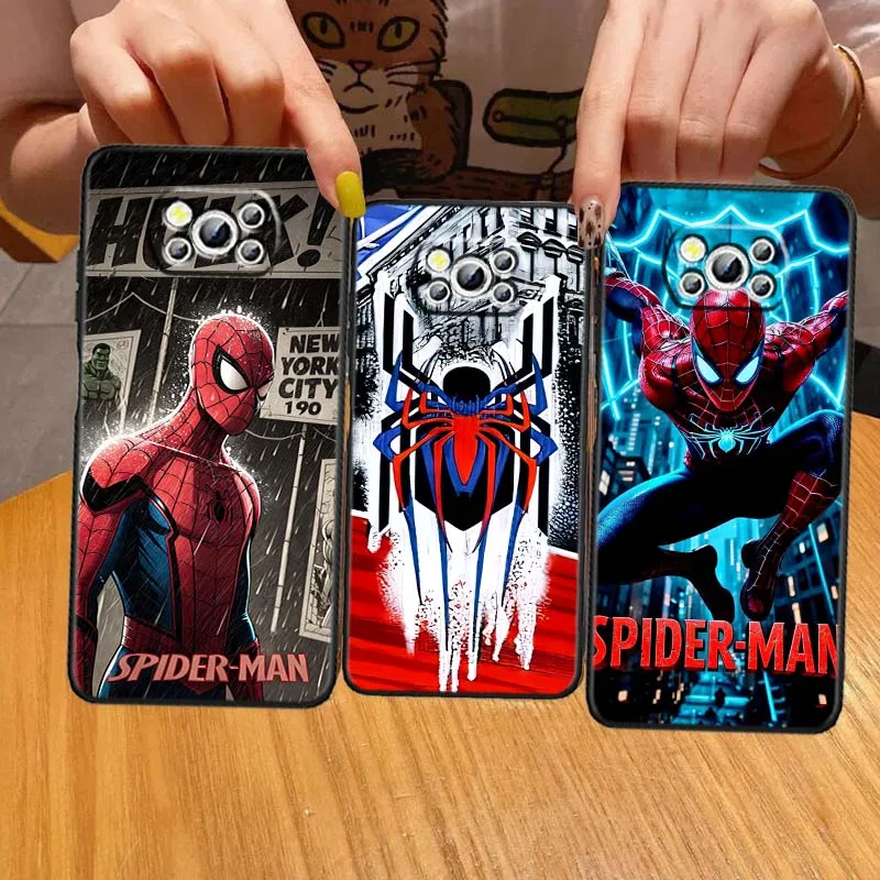 Marvel Spider Man Anime Phone Case For Xiaomi Mi Poco F3 F4 F5 F6 X3 X4 X5 X6 X7 M3 M4 M5s M5 M6 GT Pro 5G Black Cover
Marvel Spider Man Anime Phone Case For Xiaomi Mi Poco F3 F4 F5 F6 X3 X4 X5 X6 X7 M3 M4 M5s M5 M6 GT Pro 5G Black Cover