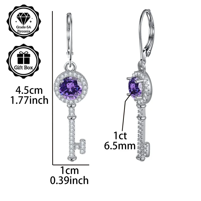 LAMVOICE jewelry for women/earrings with 2 carat zirconia Hypoallergenic hook earring christmas gift for high quality jewelry
LAMVOICE jewelry for women/earrings with 2 carat zirconia Hypoallergenic hook earring christmas gift for high quality jewelry