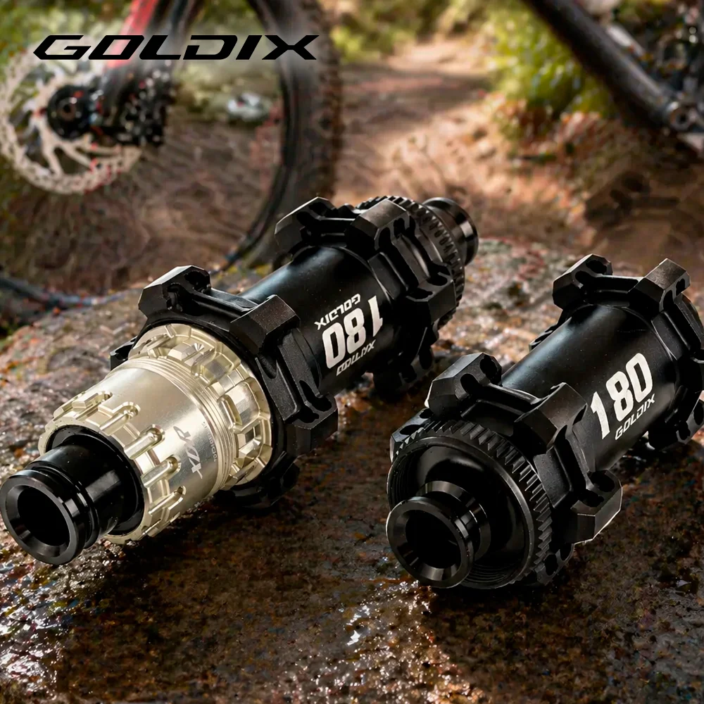 GOLDIX M180 MTB XC Hub, Carbon Spoke Ready, Centerlock Disc Brake, 60T Ratchet System, 28 Hole Thru Axle, Compatible with Shiman
GOLDIX M180 MTB XC Hub, Carbon Spoke Ready, Centerlock Disc Brake, 60T Ratchet System, 28 Hole Thru Axle, Compatible with Shiman