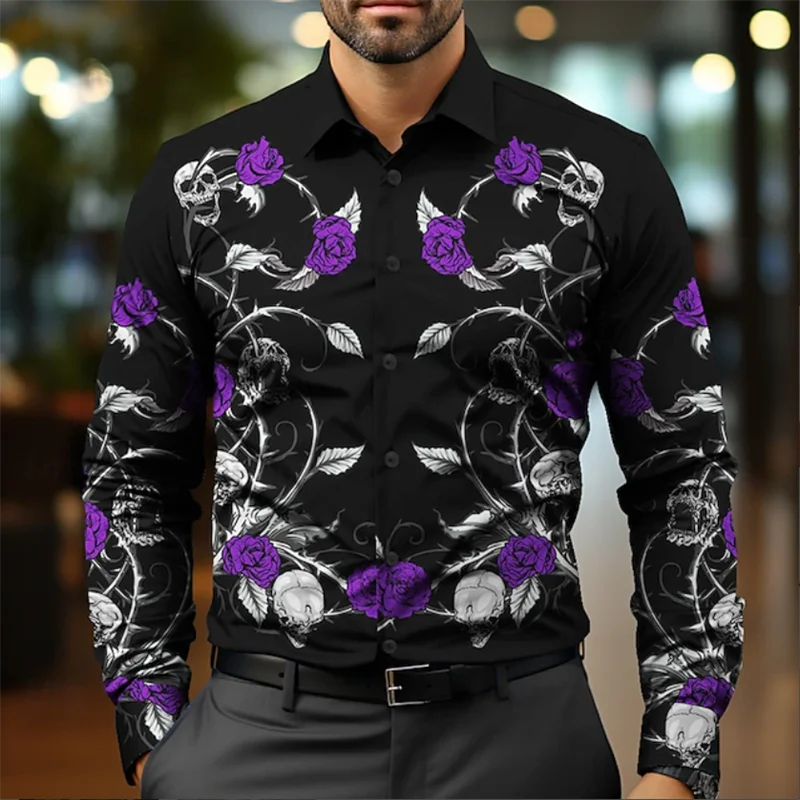 Flower casual business casual men's button up shirt long sleeved shirt party event button up long sleeved shirt
Flower casual business casual men's button up shirt long sleeved shirt party event button up long sleeved shirt