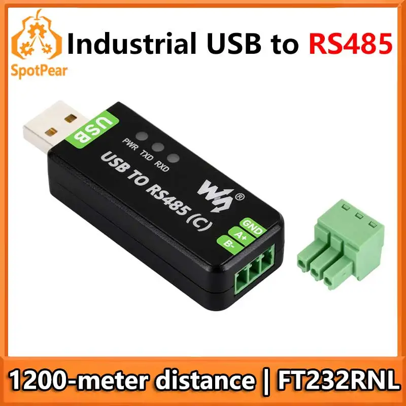 Waveshare Industrial USB TO RS485 Isolated Bidirectional Converter Original FT232RNL 1200m Long Distance
Waveshare Industrial USB TO RS485 Isolated Bidirectional Converter Original FT232RNL 1200m Long Distance