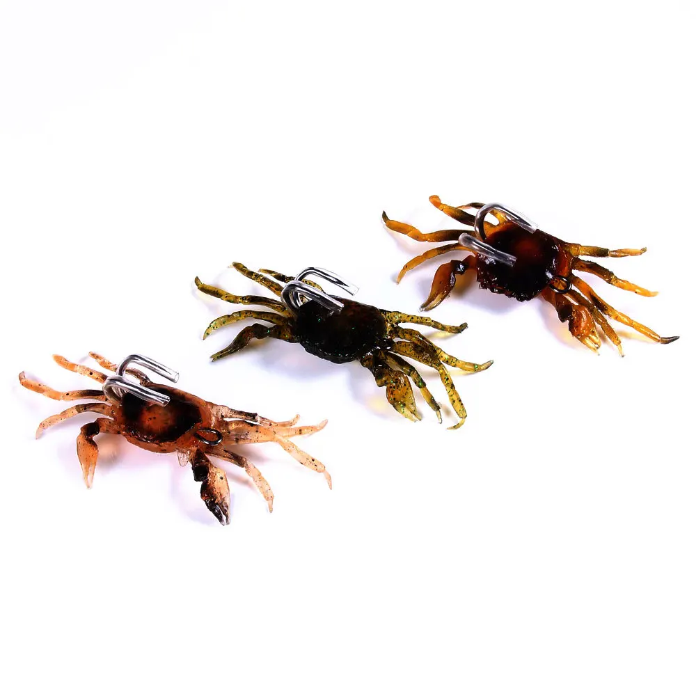 Sinking Bionic Crab Shrimp Soft Bait Drop Shot Lead Hook Freshwater Saltwater Bass Soft Worm Fishing Lure
Sinking Bionic Crab Shrimp Soft Bait Drop Shot Lead Hook Freshwater Saltwater Bass Soft Worm Fishing Lure