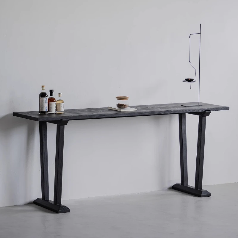 Solid wood household strip case entry black against the wall entrance table ash wood
Solid wood household strip case entry black against the wall entrance table ash wood