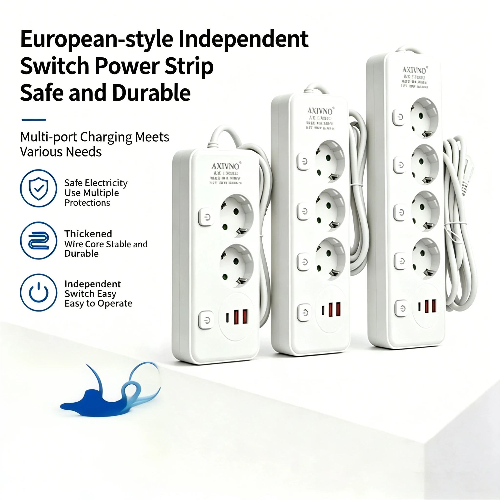 Power Strip 2000W EU Plug 2/3/4 AC Outlet with 2 USB 1PD Port 2M Extension Cord Separate Switch Adapter for Home Office Socket
Power Strip 2000W EU Plug 2/3/4 AC Outlet with 2 USB 1PD Port 2M Extension Cord Separate Switch Adapter for Home Office Socket