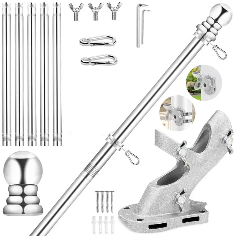 AEE8-флагшток для дома, вращение из нержавеющей стали 6 футов, комплект флагштока, 1-дюймовый нержавеющий флагшток для крыльца для спорта на открытом воздухе для флага
AEE8-флагшток для дома, вращение из нержавеющей стали 6 футов, комплект флагштока, 1-дюймовый нержавеющий флагшток для крыльца для спорта на открытом воздухе для флага