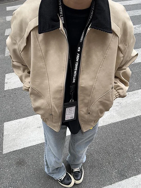 Men's ort Baseball Sle Leather Jaet Spring Anti-Wind Flight Vest ort Workwear Faionable Outerwear Coat
Men's ort Baseball Sle Leather Jaet Spring Anti-Wind Flight Vest ort Workwear Faionable Outerwear Coat