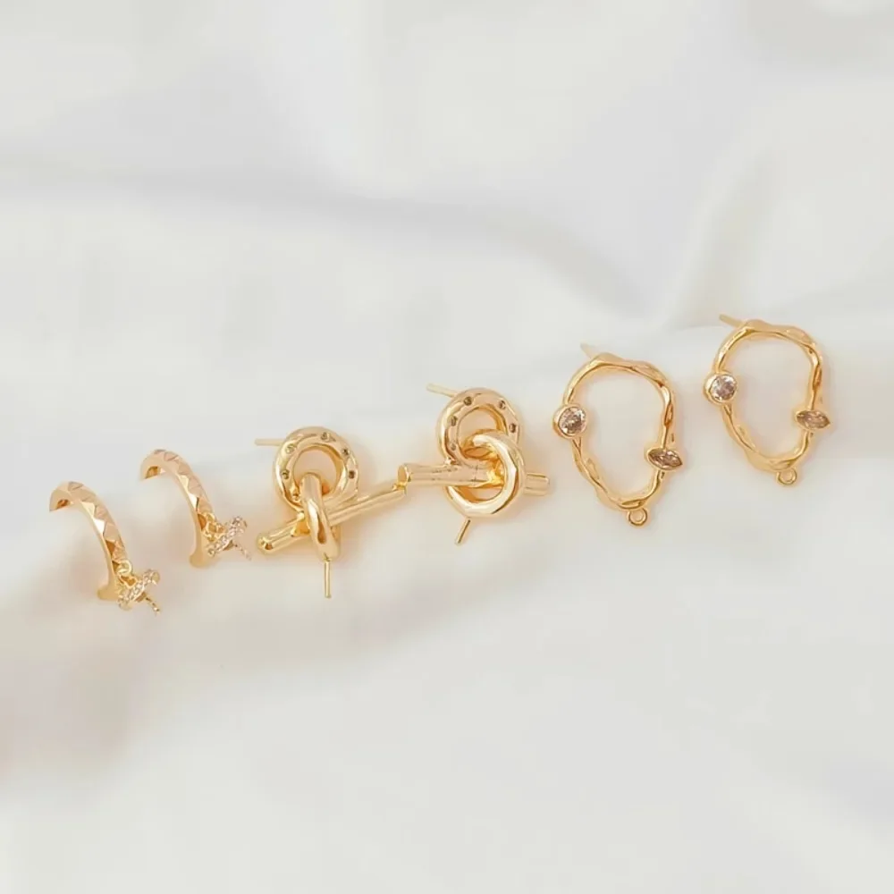 14K Gold-plated, Zircon OT Hollow Stud, C-shaped Irregular Ear Stud, DIY Earrings and Earring Accessories
14K Gold-plated, Zircon OT Hollow Stud, C-shaped Irregular Ear Stud, DIY Earrings and Earring Accessories