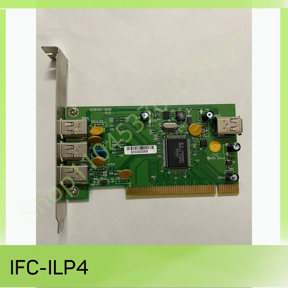 Four-port 1394 industrial camera card IFC-ILP4
Four-port 1394 industrial camera card IFC-ILP4