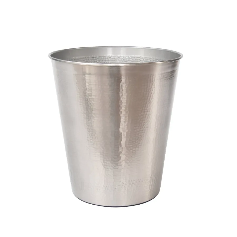 Trash Can Silver Hammered Finish
Trash Can Silver Hammered Finish