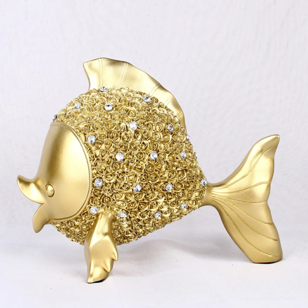 1pc Resin Adornment Gold Fish Shape Design Resin Crafts Adornment for Friends Family Co-worker (Golden)
1pc Resin Adornment Gold Fish Shape Design Resin Crafts Adornment for Friends Family Co-worker (Golden)