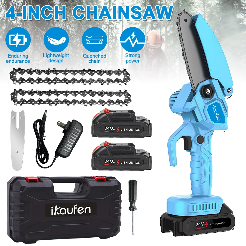 4" Mini Handheld Brushless Electric Chain Saw High Power Cordless Chainsaw Portable Garden Pruning Saws Wood Cutting Machine
4" Mini Handheld Brushless Electric Chain Saw High Power Cordless Chainsaw Portable Garden Pruning Saws Wood Cutting Machine