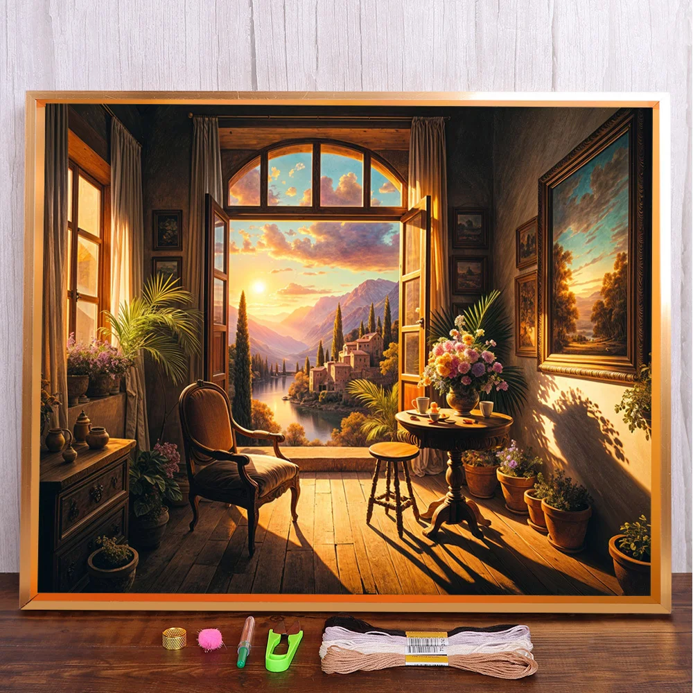 Scenery Outside Printed Canvas Cross Stitch Full Kit DIY Embroidery Handmade Sewing Hobby Needlework Counted Design Promotions
Scenery Outside Printed Canvas Cross Stitch Full Kit DIY Embroidery Handmade Sewing Hobby Needlework Counted Design Promotions