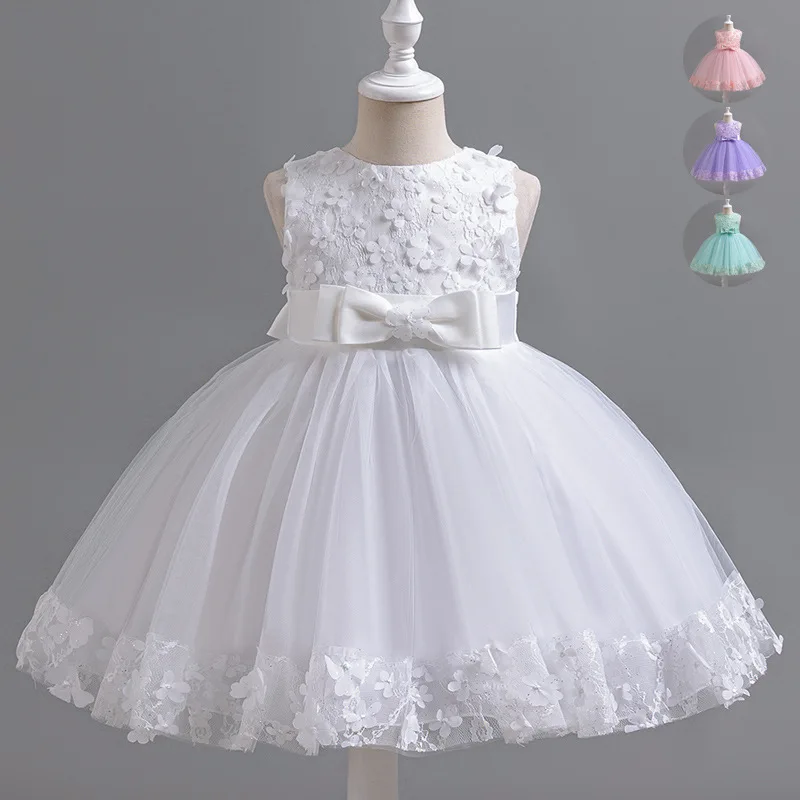Fashion Flower Bow Mesh Solid Evening Dress For Girls Carnival Children Princess Carnival Fluffy Wedding Party Kid Clothes 3-12Y
Fashion Flower Bow Mesh Solid Evening Dress For Girls Carnival Children Princess Carnival Fluffy Wedding Party Kid Clothes 3-12Y