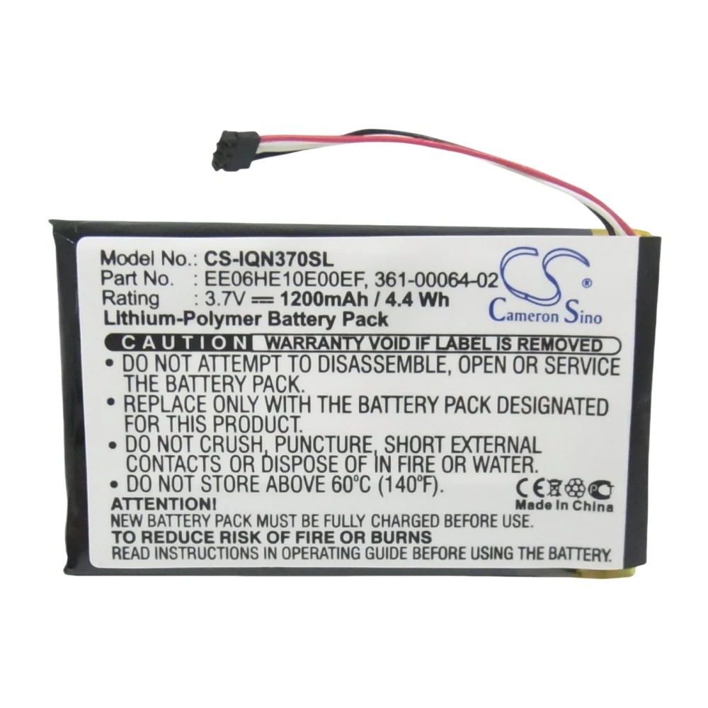 Li-Polymer GPS, Navigator Battery for Garmin, 3.7V, 1200mAh, Compatible Models: Nuvi 3700, Nuvi 3760
Li-Polymer GPS, Navigator Battery for Garmin, 3.7V, 1200mAh, Compatible Models: Nuvi 3700, Nuvi 3760