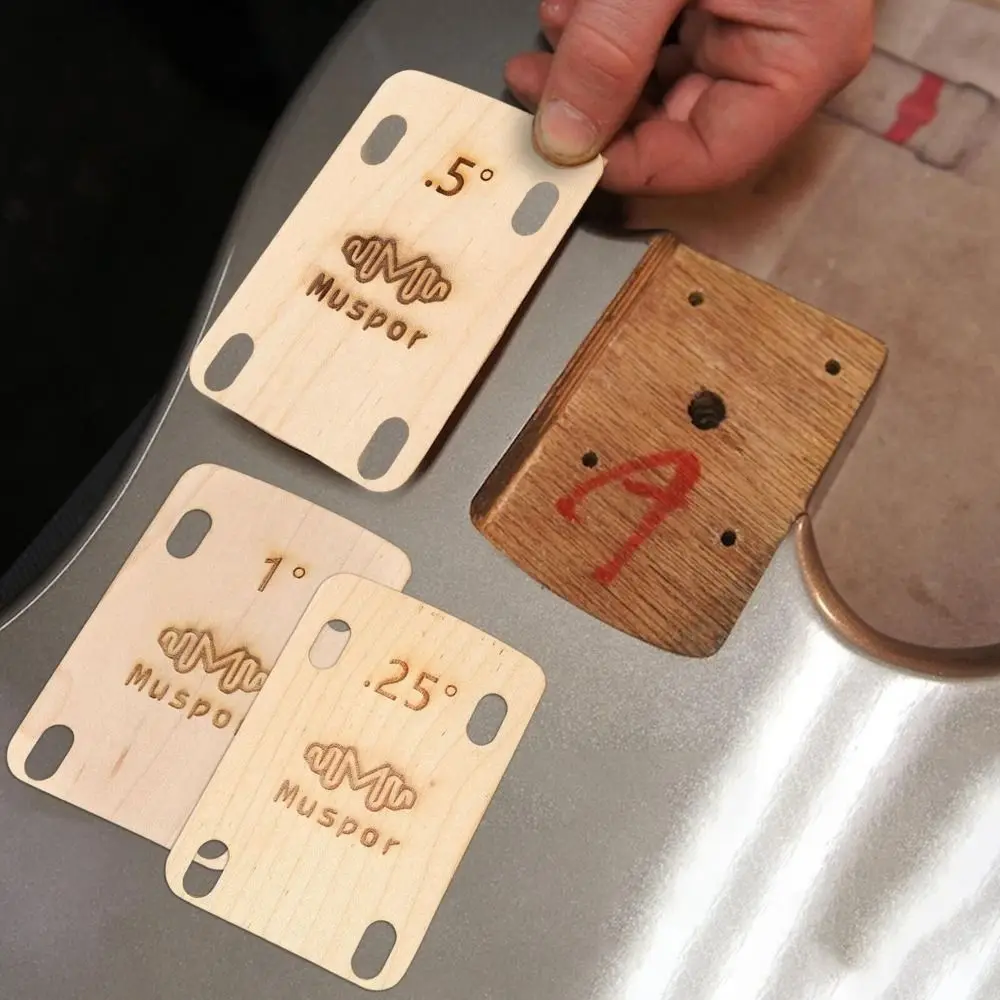 3 Pcs 0.25 0.5 1 Degree Guitar Neck Shims Replacement Maple Plate Guitar Maple Plate Solid Protection Wood Guitar Neck Shim
3 Pcs 0.25 0.5 1 Degree Guitar Neck Shims Replacement Maple Plate Guitar Maple Plate Solid Protection Wood Guitar Neck Shim