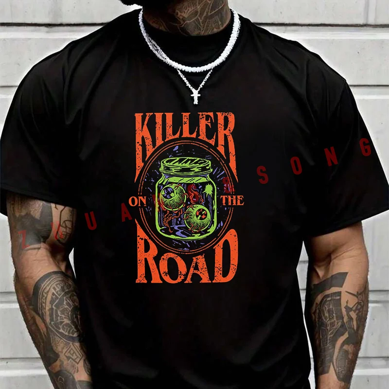 Killer On The Road Print Men's T Shirt Casual Dress High Quality Mens Round Neck Short Sleeved T-shirt S-3xL
Killer On The Road Print Men's T Shirt Casual Dress High Quality Mens Round Neck Short Sleeved T-shirt S-3xL