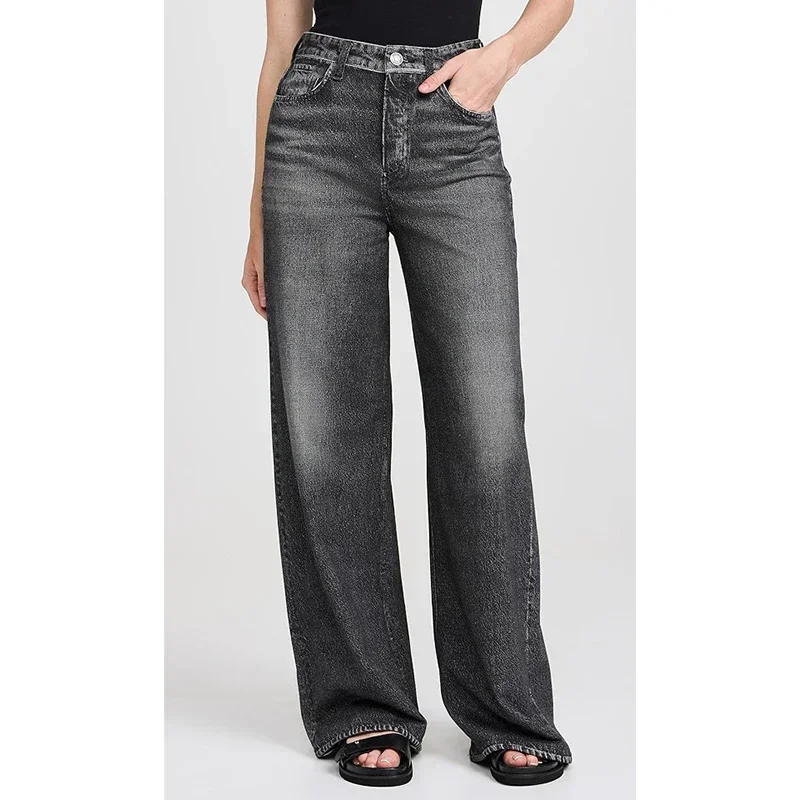 LIBIELIY 2025 Woman Loose High Waist Straight Leg Jeans Female Wide Leg Street Denim Pants Girls Classic Black Gray Casual Deni
LIBIELIY 2025 Woman Loose High Waist Straight Leg Jeans Female Wide Leg Street Denim Pants Girls Classic Black Gray Casual Deni