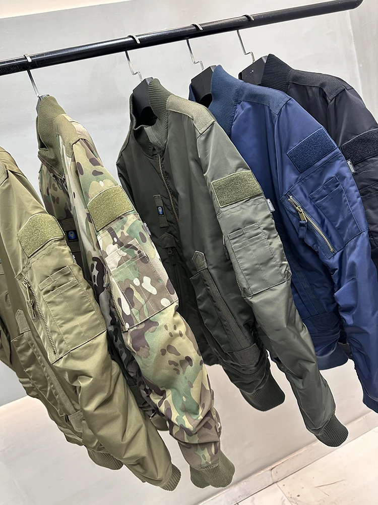 French Sle MA Pilot Jaet Men's American Retro Baseball Collar Workwear Coat Spring Autumn Loose Fit Long Sve Zipper
French Sle MA Pilot Jaet Men's American Retro Baseball Collar Workwear Coat Spring Autumn Loose Fit Long Sve Zipper