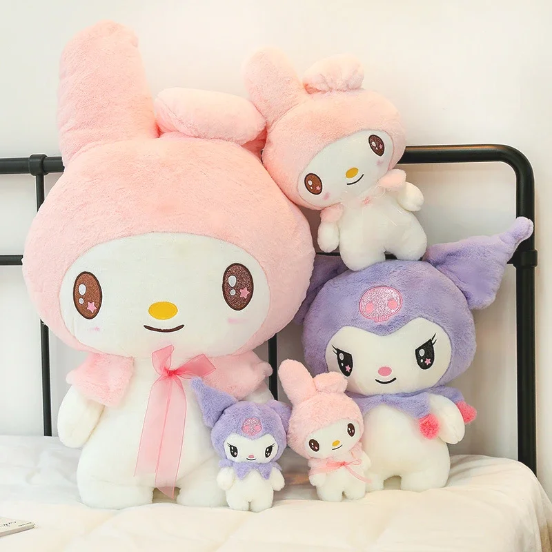 Горячая плюшевая игрушка Sanrio Kawaii Kuromi My Melody большого размера, подушка фиолетового и розового цвета, мягкая аниме-мультяшная милая мягкая кукла, подарок на день рождения для девочки
Горячая плюшевая игрушка Sanrio Kawaii Kuromi My Melody большого размера, подушка фиолетового и розового цвета, мягкая аниме-мультяшная милая мягкая кукла, подарок на день рождения для девочки