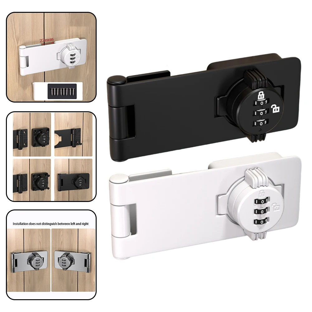 Easy Install Password Lock 3 Digit Lock 3 Digit Code 4.5 Inches Cabinets Security High Security Features Metal Hasp Lock
Easy Install Password Lock 3 Digit Lock 3 Digit Code 4.5 Inches Cabinets Security High Security Features Metal Hasp Lock