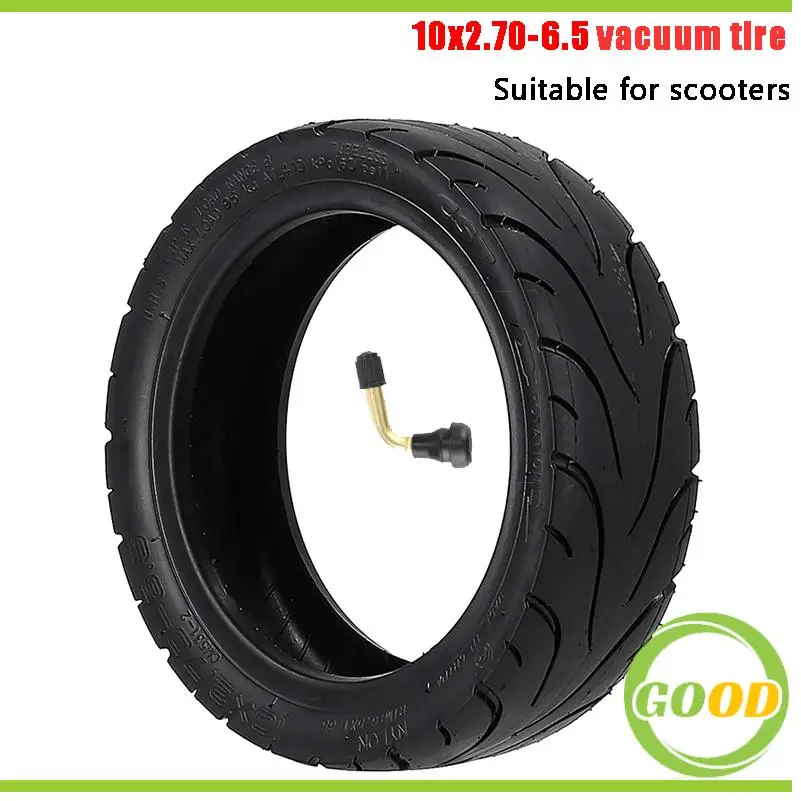 CST 10x2.70-6.5 Tubeless Tire Vacuum Tyre with Valve for Electric Scooter 10 inch Pneumatic Wheel Accessories
CST 10x2.70-6.5 Tubeless Tire Vacuum Tyre with Valve for Electric Scooter 10 inch Pneumatic Wheel Accessories